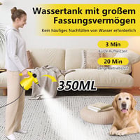 Aolawco 1000W Gőztisztító Kézi Készülék 9 Tartozékkal Zsíroldó Kanapé Autó 6