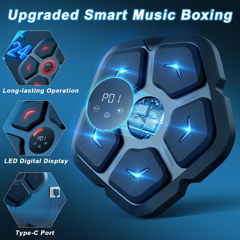 Aolawco Falra szerelhető intelligens zenés boxgép LED-del és USB töltéssel