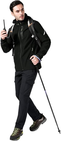 AOLI RAY Férfi Vízálló Termál Túranadrág Multizsebes Softshell Outdoor Nadrág 7
