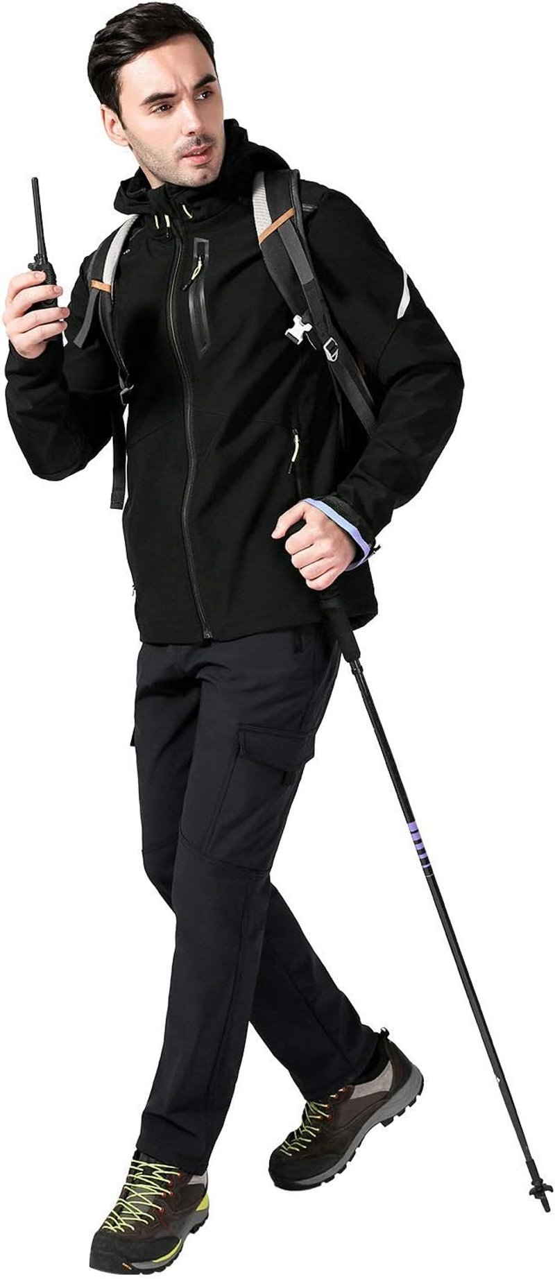 AOLI RAY Férfi Vízálló Termál Túranadrág Multizsebes Softshell Outdoor Nadrág