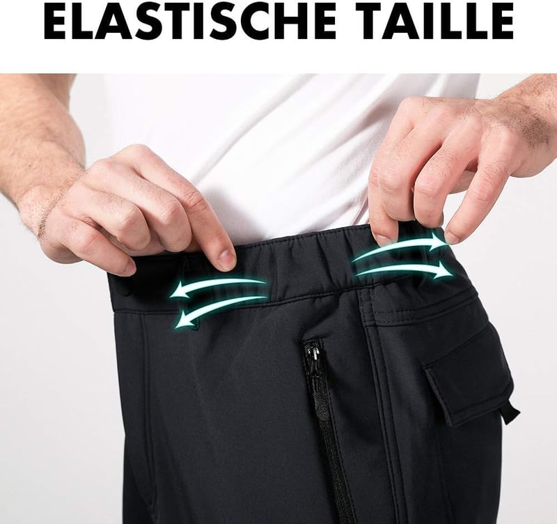 AOLI RAY Férfi Vízálló Termál Túranadrág Multizsebes Softshell Outdoor Nadrág