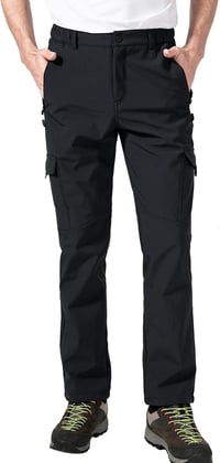 AOLI RAY Férfi Vízálló Termál Túranadrág Multizsebes Softshell Outdoor Nadrág 3