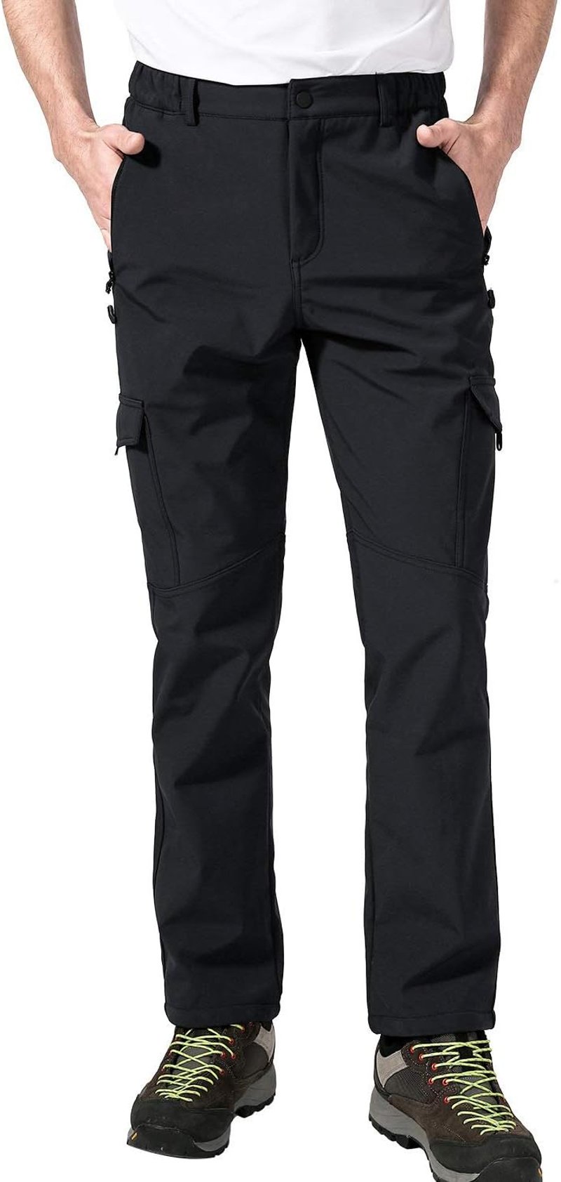 AOLI RAY Férfi Vízálló Termál Túranadrág Multizsebes Softshell Outdoor Nadrág