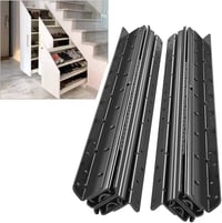 AOLISHENG 600mm Fiók Csúszó Sín Teljes Kihúzás 120kg Teherbírás Golyóscsapágy Fekete 2db 1