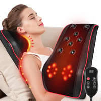 Aolso 3D masážny vankúš na krk s vyhrievaním, shiatsu masáž chrbta a ramien 2