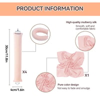 Aomaic 4 db Hőmentes Hajgöndörítő Szett Éjszakai Használatra Rózsaszín 30 cm 2