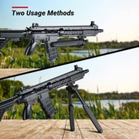 AOMEKIE Állítható Puska Bipodia Picatinny 20-22mm Forgó Támasz 18,6-27,3cm 7