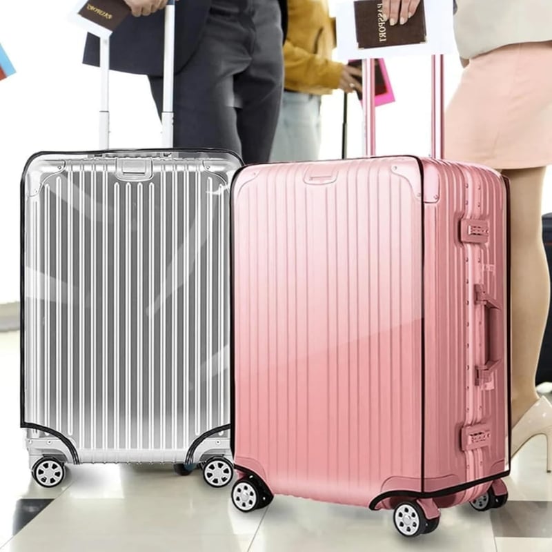 Aomiduo 2db Átlátszó Bőrönd Védőhuzat 26" Vízálló Porálló PVC
