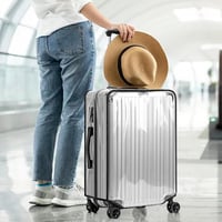 Aomiduo 2db Átlátszó Bőrönd Védőhuzat 26" Vízálló Porálló PVC 8