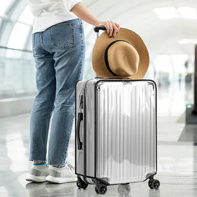 Aomiduo 2db Átlátszó Bőrönd Védőhuzat 26" Vízálló Porálló PVC