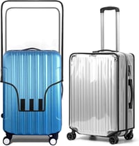 Aomiduo 2db Átlátszó Bőrönd Védőhuzat 26" Vízálló Porálló PVC 1