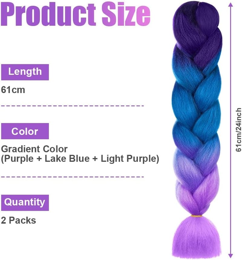 Aomig Szintetikus Fonási Hajhosszabbítás 4 Szín 60cm Box Braid