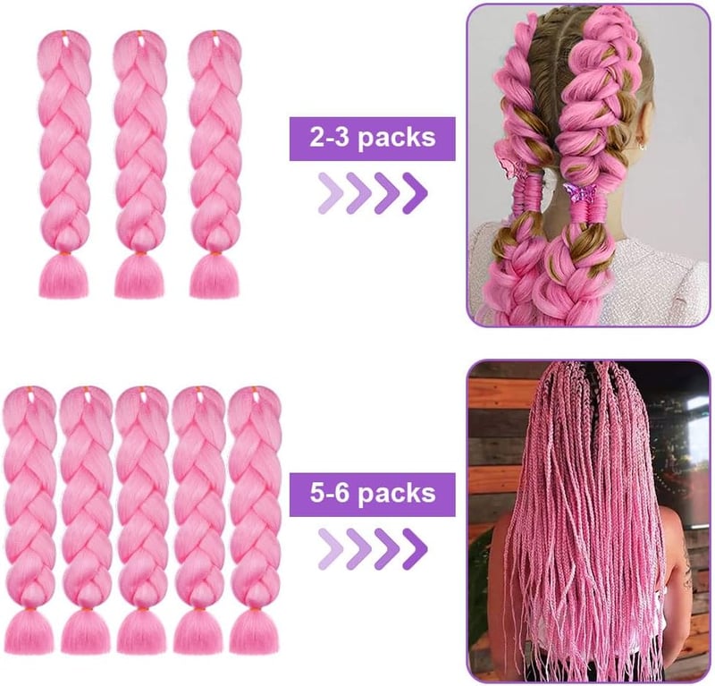 Aomig Szintetikus Fonási Hajhosszabbítás 4 Szín 60cm Box Braid