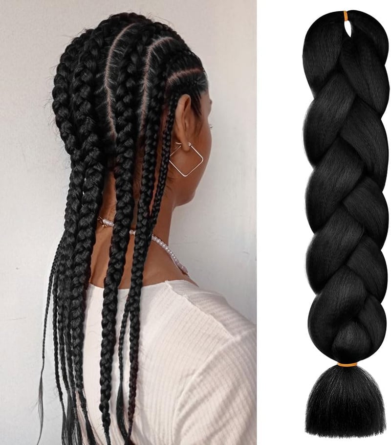 Aomig Szintetikus Fonási Hajhosszabbítás 4 Szín 60cm Box Braid