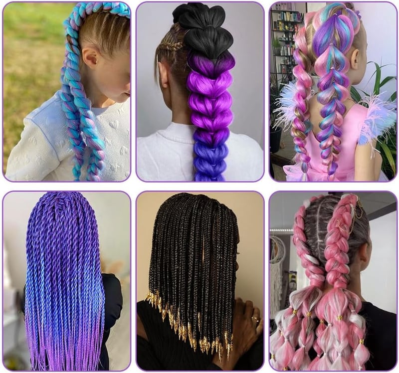 Aomig Szintetikus Fonási Hajhosszabbítás 4 Szín 60cm Box Braid