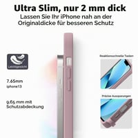 Silikónový kryt na iPhone 13 / iPhone 14 AOMYKE s popruhom na krk a retiazkou, ružový 5