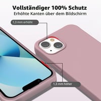 Silikónový kryt na iPhone 13 / iPhone 14 AOMYKE s popruhom na krk a retiazkou, ružový 3