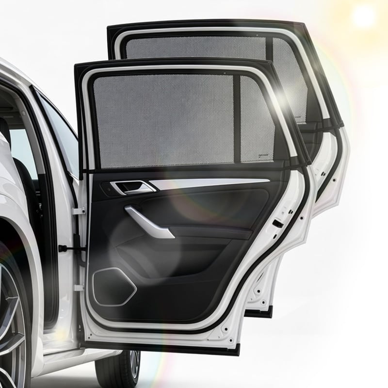 Parasolar auto AONAT pentru copii, 2 bucăți, protecție solară universală pentru geamuri laterale, elastică și respirabilă, protecție UV, compatibilă cu majoritatea vehiculelor