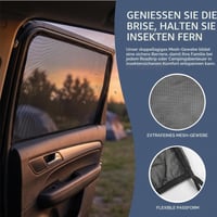 Parasolar auto AONAT pentru copii, 2 bucăți, protecție solară universală pentru geamuri laterale, elastică și respirabilă, protecție UV, compatibilă cu majoritatea vehiculelor 3