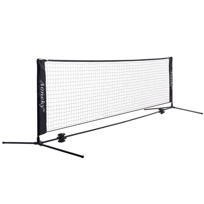 Aoneky prijenosna mreža za tenis i pickleball s metalnim postoljem i torbom za pohranu - 2 m / 3 m / 6 m x 83 cm