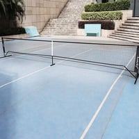 Aoneky Pickleball Tenisz Edzőhálózat 6,7x0,9m Hordozható Ütőtartóval 6
