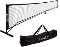 Aoneky Pickleball Tenisz Edzőhálózat 6,7x0,9m Hordozható Ütőtartóval 1