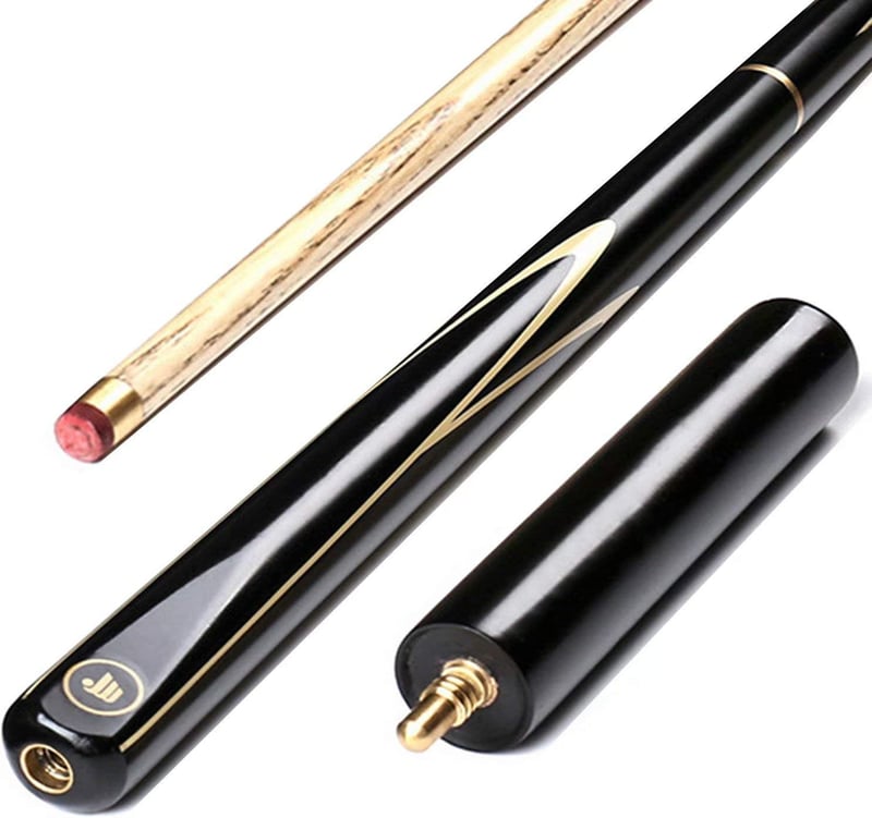 AONETIGER Biliárd Dákó Kőrisfából 145cm 3-részes 9.7mm Fejjel - Professzionális Snooker Pool Dákó Szett Kiegészítőkkel, Hosszabbítóval és Tá