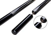 AONETIGER Biliárd Dákó Kőrisfából 145cm 3-részes 9.7mm Fejjel - Professzionális Snooker Pool Dákó Szett Kiegészítőkkel, Hosszabbítóval és Tá 4