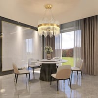 AOOCHOK modern arany kristály csillár kerek függőlámpa átmérő 40 cm folyosóra erkélyre teraszra étterembe 3