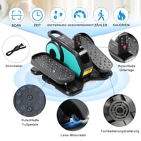 Elektrický pedálový trenažér AOODIL s diaľkovým ovládaním, mini eliptický trenažér s nastaviteľnou rýchlosťou, posilňovač nôh pre seniorov a dospelých 3