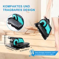 Elektrický pedálový trenažér AOODIL s diaľkovým ovládaním, mini eliptický trenažér s nastaviteľnou rýchlosťou, posilňovač nôh pre seniorov a dospelých 7