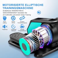 Elektrický pedálový trenažér AOODIL s diaľkovým ovládaním, mini eliptický trenažér s nastaviteľnou rýchlosťou, posilňovač nôh pre seniorov a dospelých 2
