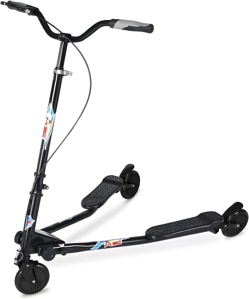 AOODIL Swing Roller 3 kerekű összecsukható öncsúszó roller 6+ éveseknek