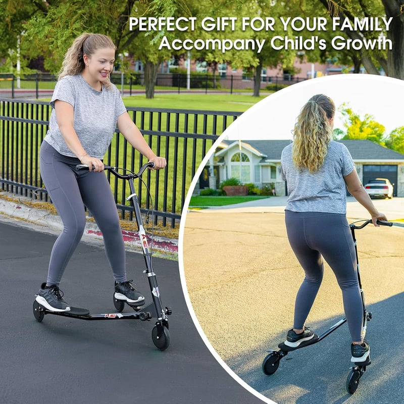 AOODIL Swing Roller 3 kerekű összecsukható öncsúszó roller 6+ éveseknek