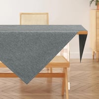 AooHome szürke linen hatású asztalterítő 100x140 cm, vízlepergető 6