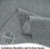 AooHome szürke linen hatású asztalterítő 100x140 cm, vízlepergető 5