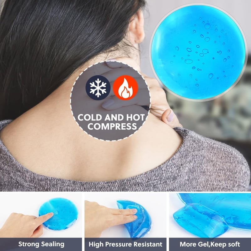 AOOWU 6 db hűtőpárna 11 cm gél kompressz szem fogfájás fájdalomcsillapítás