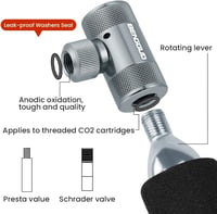 AOOWU CO2 kerékpár pumpa Presta Schrader szelep kompatibilis verseny 3