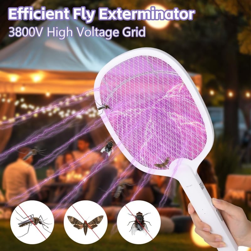 AOOWU Elektromos Légyfogó UV Rovarcsapda USB-C Töltéssel Kerthez Balkonhoz