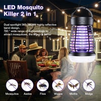 AOOWU Elektromos Rovarcsapda UV LED Szúnyog- és Legycsapda 2000V 3