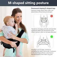 AOOWU Ergonomikus Hordozó Újszülötttől 36 Hónapos Korig, 25 kg-ig Terhelhetõ 5