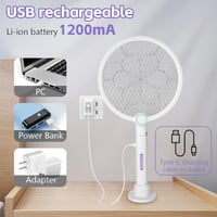 AOOWU Összecsukható Elektromos Légyfogó USB-C Töltéssel, UV Rovarirtó Szúnyog Csapda 4