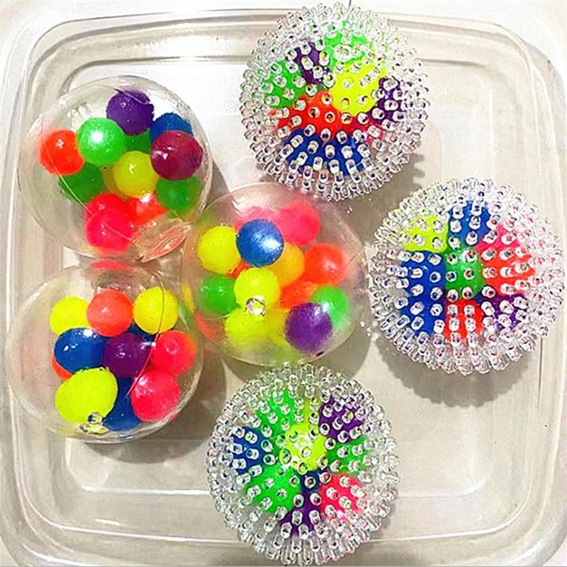 12 db Squeeze Fidget Játék Stresszoldó Antistressz Labda Szorongásoldó Kézi Labda Gyerekeknek Felnőtteknek