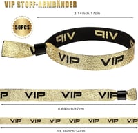Aoriher VIP szövet belépőszalag arany - 50 db 3