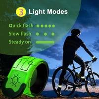 Aosethefrt LED Fénykarperc Töltöthető 2db Reflektív Futó Biztonsági Karkötő 2