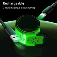 Aosethefrt LED Fénykarperc Töltöthető 2db Reflektív Futó Biztonsági Karkötő 5