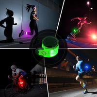 Aosethefrt LED Fénykarperc Töltöthető 2db Reflektív Futó Biztonsági Karkötő 8