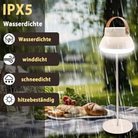 Aosethefrt LED Kemping Lámpa 1000 Lumen 3 Szín USB Töltés Vízálló 5
