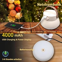 Aosethefrt LED Kemping Lámpa 1000 Lumen 3 Szín USB Töltés Vízálló 6