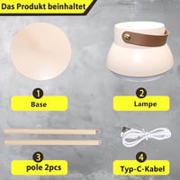 Aosethefrt LED Kemping Lámpa 1000 Lumen 3 Szín USB Töltés Vízálló 7